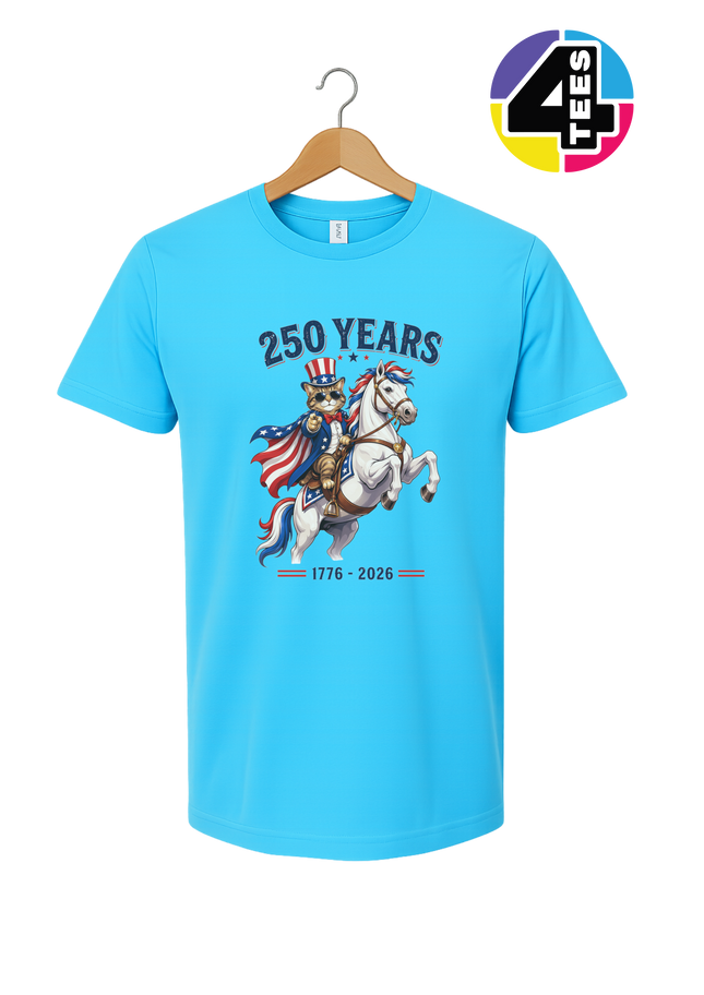 Purrfect Patriot 250 Years Tee
