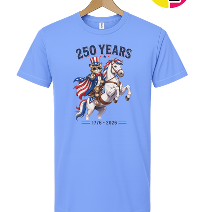 Purrfect Patriot 250 Years Tee