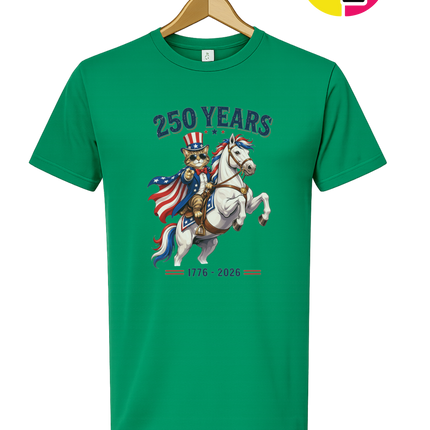 Purrfect Patriot 250 Years Tee