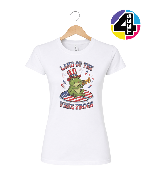 Free Frogs Freedom Band Women's Tee