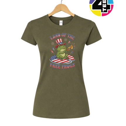 Free Frogs Freedom Band Women's Tee