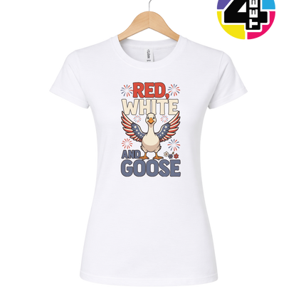 Red, White & Goose Women's Tee