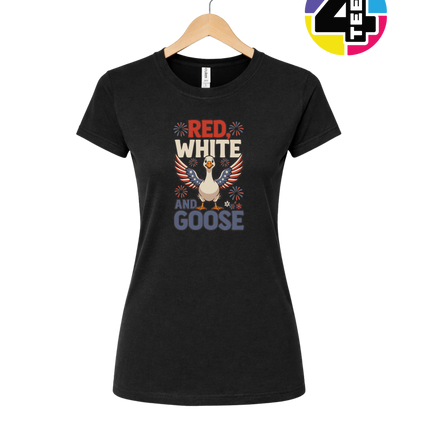 Red, White & Goose Women's Tee
