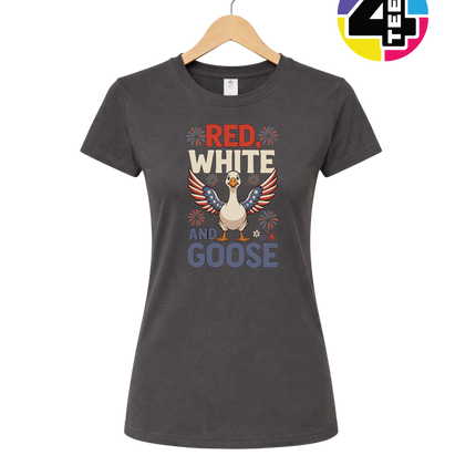 Red, White & Goose Women's Tee