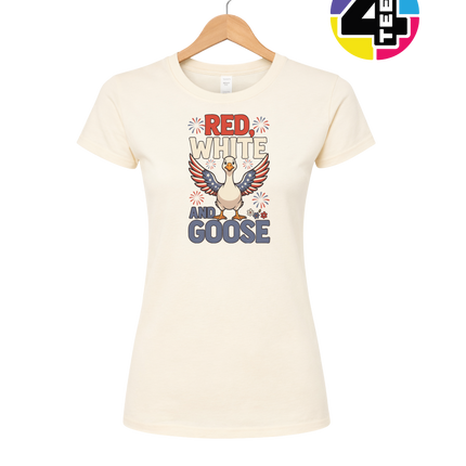 Red, White & Goose Women's Tee