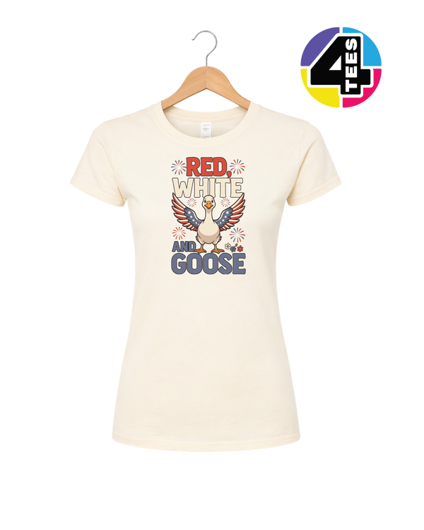 Red, White & Goose Women's Tee