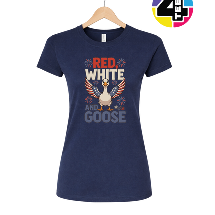 Red, White & Goose Women's Tee