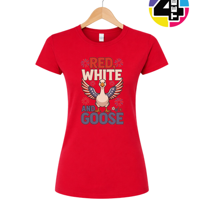 Red, White & Goose Women's Tee