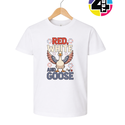 Red, White & Goose Youth Tee