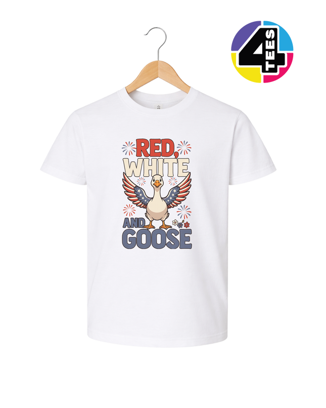 Red, White & Goose Youth Tee