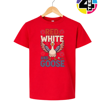 Red, White & Goose Youth Tee