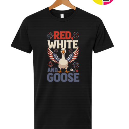 Red, White & Goose Tee