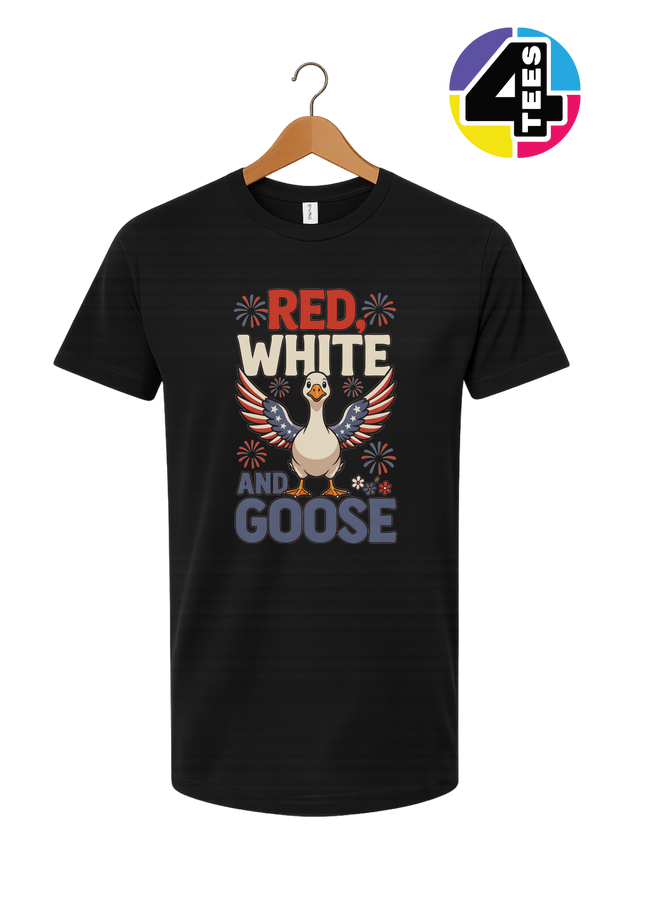 Red, White & Goose Tee