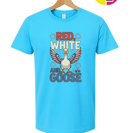 Red, White & Goose Tee