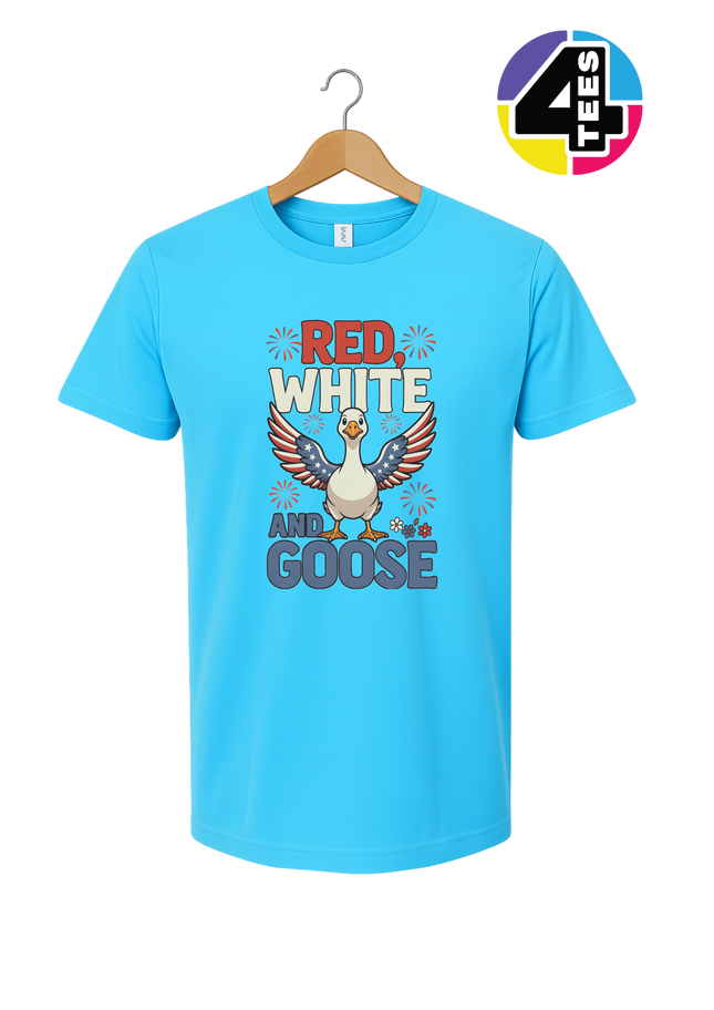 Red, White & Goose Tee