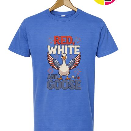 Red, White & Goose Tee
