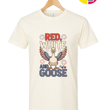 Red, White & Goose Tee
