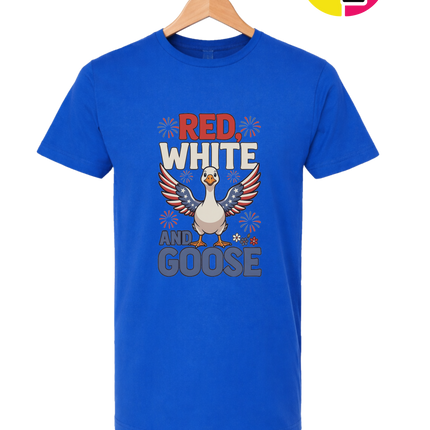 Red, White & Goose Tee