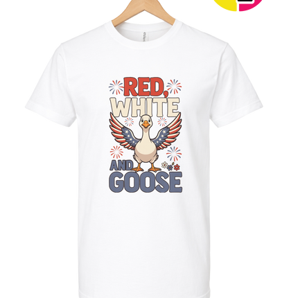 Red, White & Goose Tee