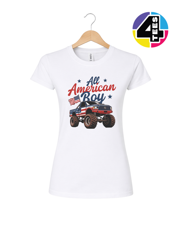 All American Monster Truck Women's Tee