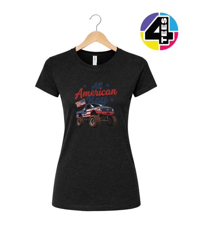 All American Monster Truck Women's Tee