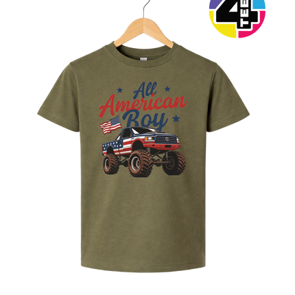 All American Monster Truck Youth Tee