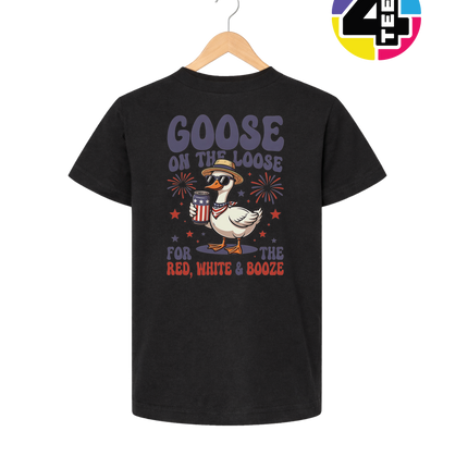 Goose on the Loose Red White & Booze Youth Tee