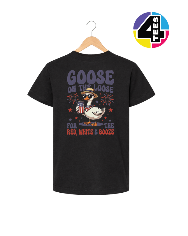 Goose on the Loose Red White & Booze Youth Tee
