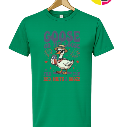 Goose on the Loose Red White & Booze Tee