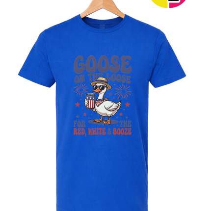 Goose on the Loose Red White & Booze Tee