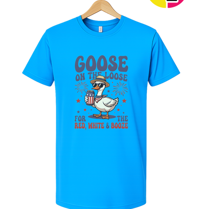 Goose on the Loose Red White & Booze Tee