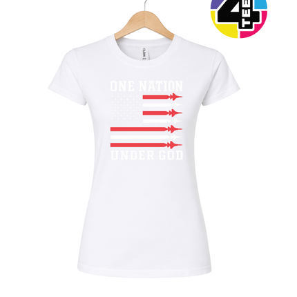 One Nation Under God Rockets Women's Tee