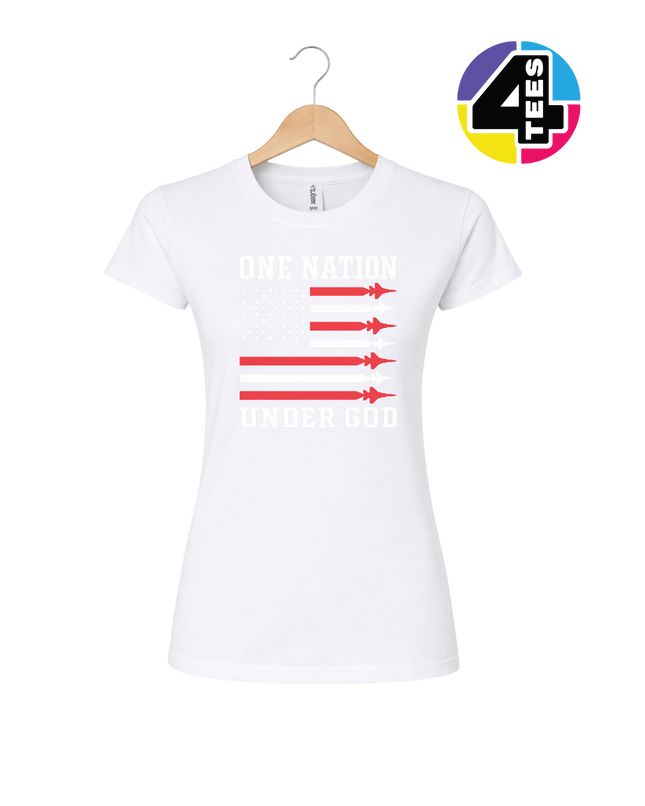One Nation Under God Rockets Women's Tee