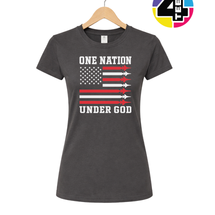 One Nation Under God Rockets Women's Tee