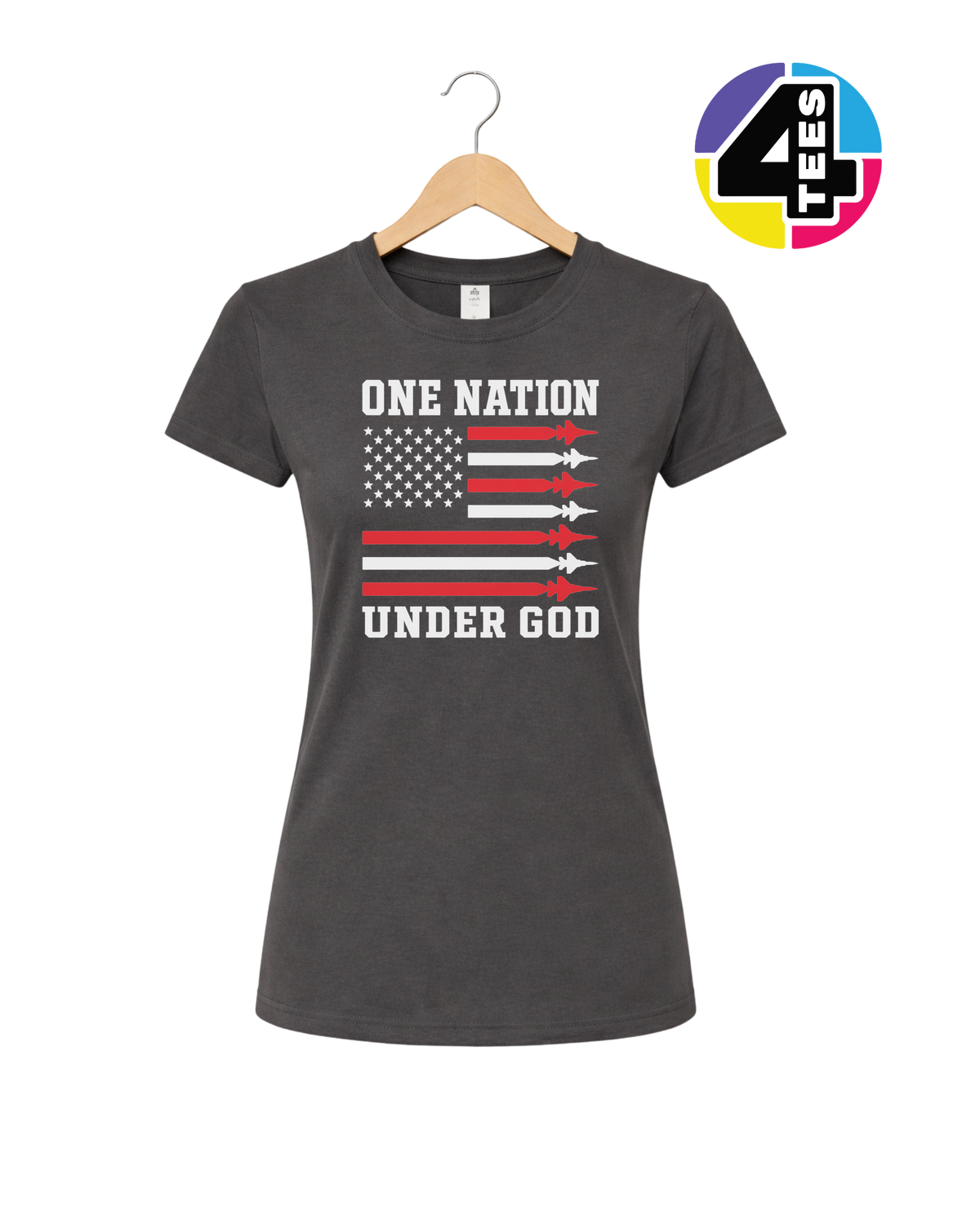 One Nation Under God Rockets Women's Tee