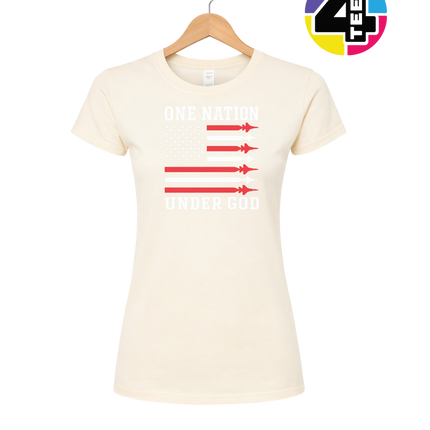 One Nation Under God Rockets Women's Tee