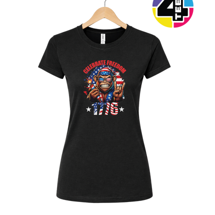 Firecracker Freedom Chimp Women's Tee