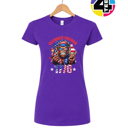 Firecracker Freedom Chimp Women's Tee