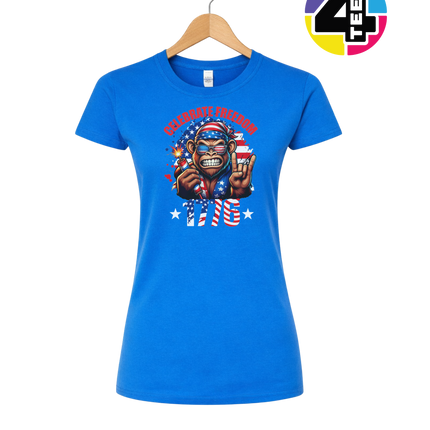 Firecracker Freedom Chimp Women's Tee