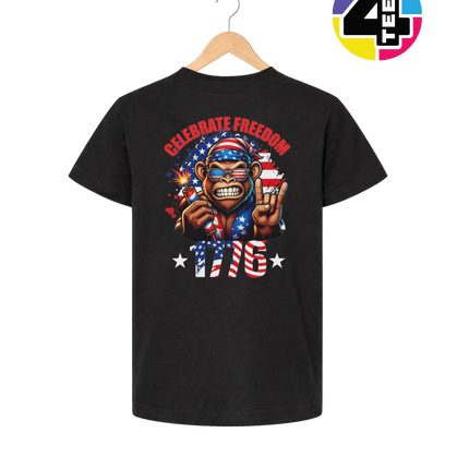 Firecracker Freedom Chimp Youth Tee