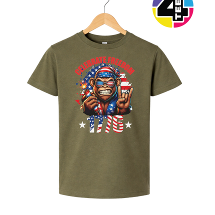 Firecracker Freedom Chimp Youth Tee