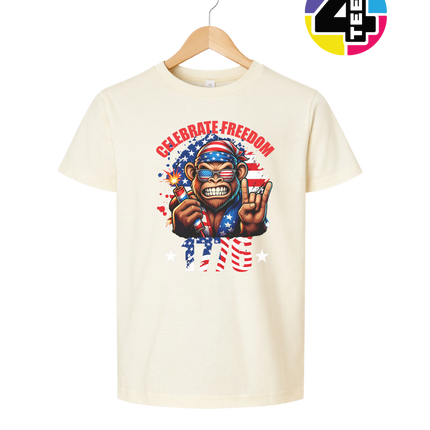 Firecracker Freedom Chimp Youth Tee
