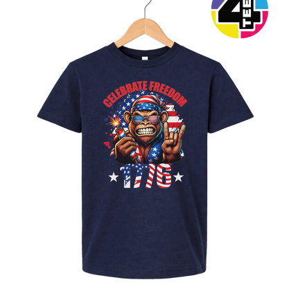 Firecracker Freedom Chimp Youth Tee