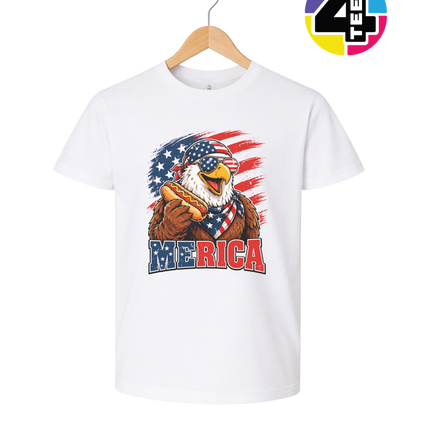 Hot Dog Hero Eagle Youth Tee