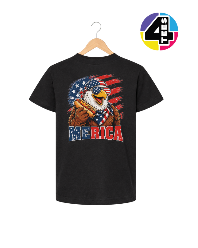 Hot Dog Hero Eagle Youth Tee