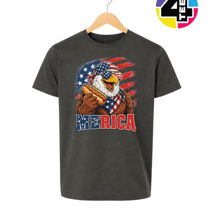 Hot Dog Hero Eagle Youth Tee