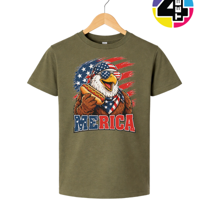 Hot Dog Hero Eagle Youth Tee