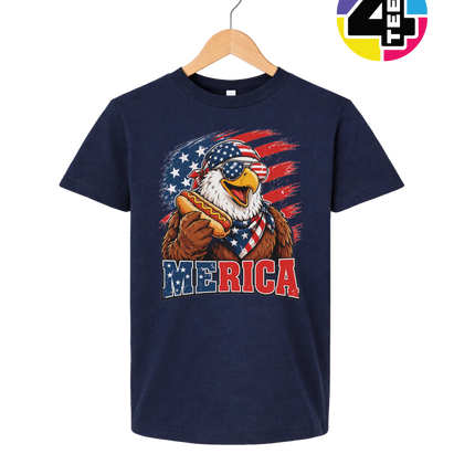 Hot Dog Hero Eagle Youth Tee