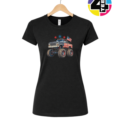 Stars & Stripes Monster Truck Women's Tee