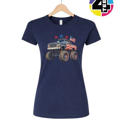 Stars & Stripes Monster Truck Women's Tee